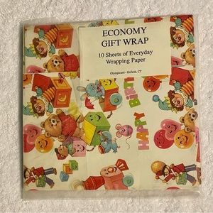 Vintage pack of unused, wrapping paper - Olympicard*